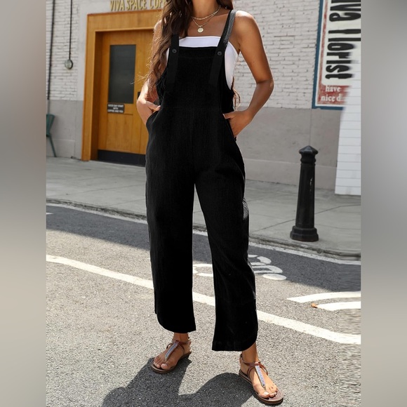 Pants - Boutique | black jumpsuit overalls